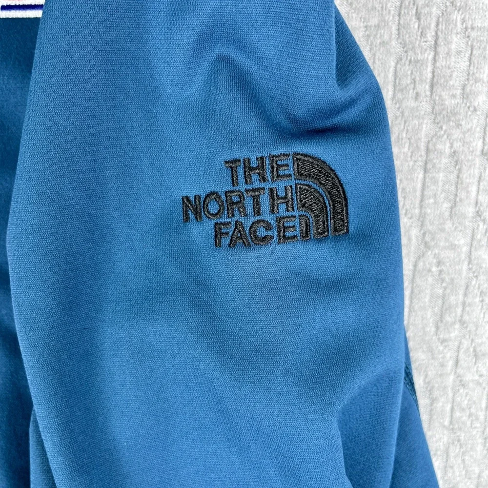 new The North Face Tech 1/4 Zip Fleece Men Medium Blue Wing Teal BFGoodrich Tire